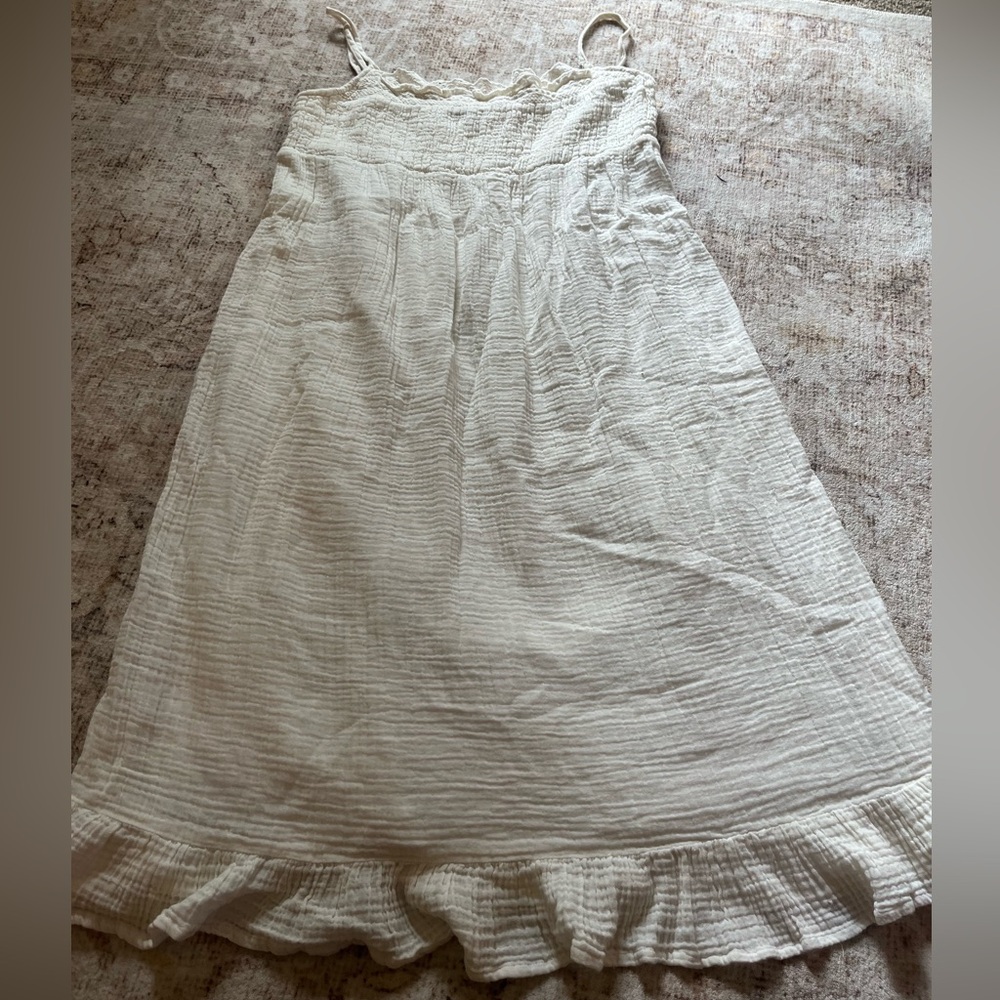 Zara Cotton Gauze Midi Dress
